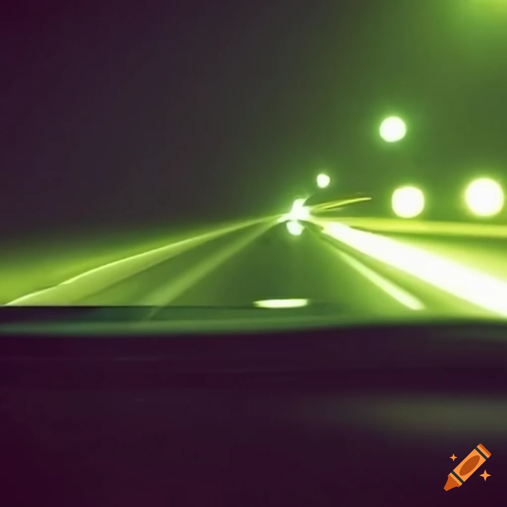 The view from the camera from the back seat in the car from the car