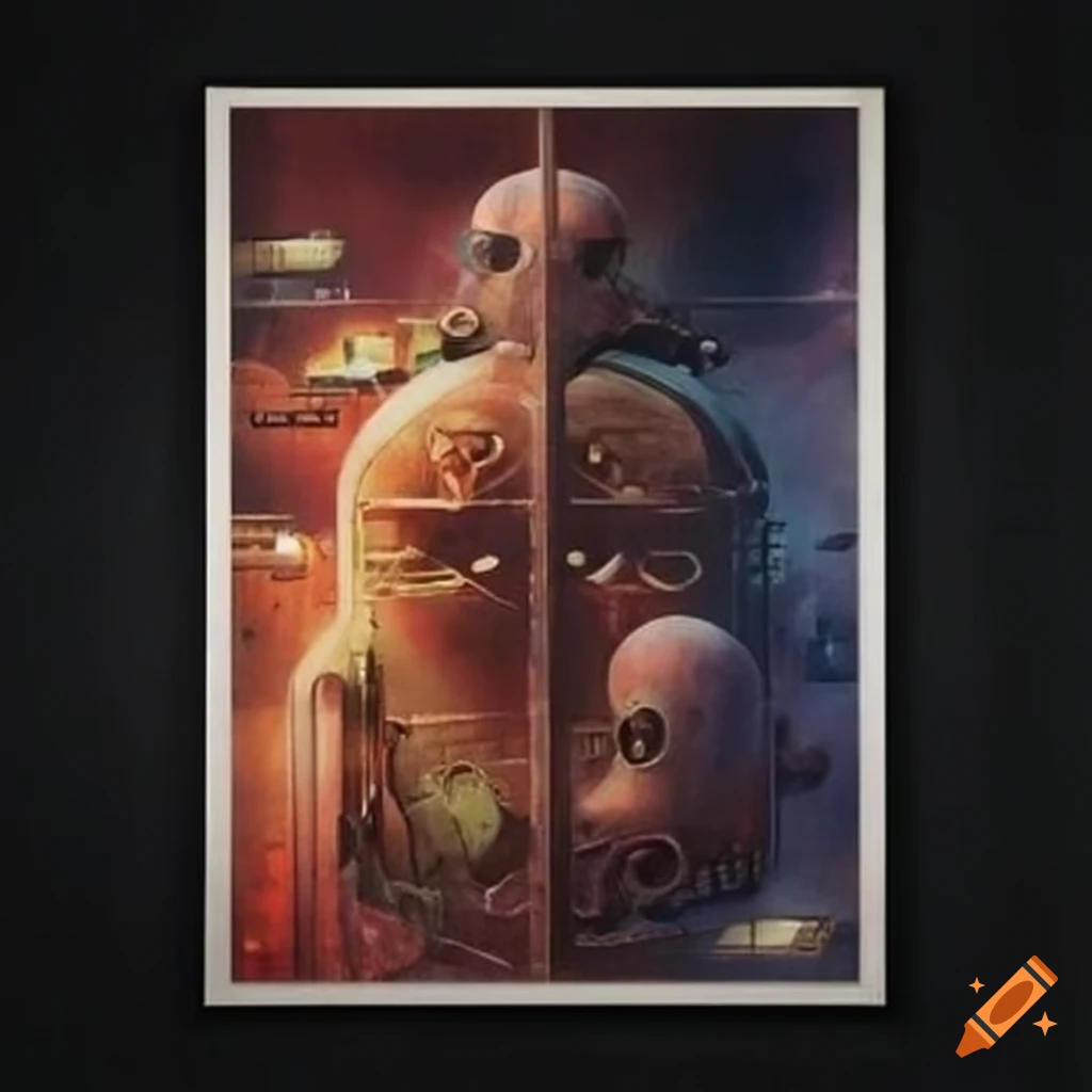 Futuristic propoganda poster from war between seeders and leechers