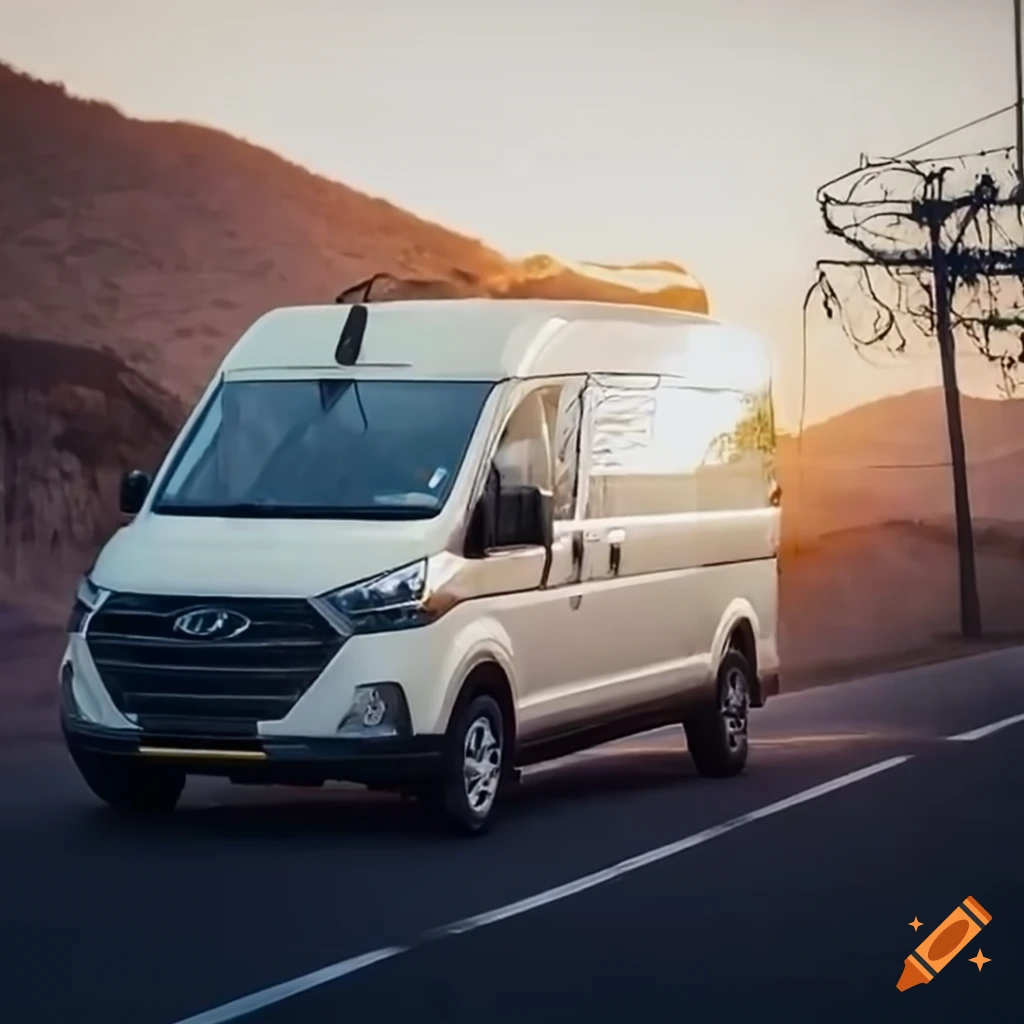 A modern van with a completely flat front like a brand new hyundai ...
