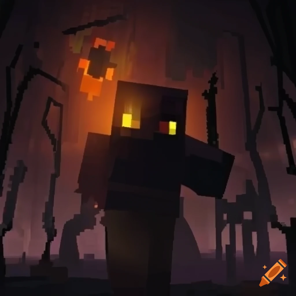 Minecraft Spooky Servers on Craiyon