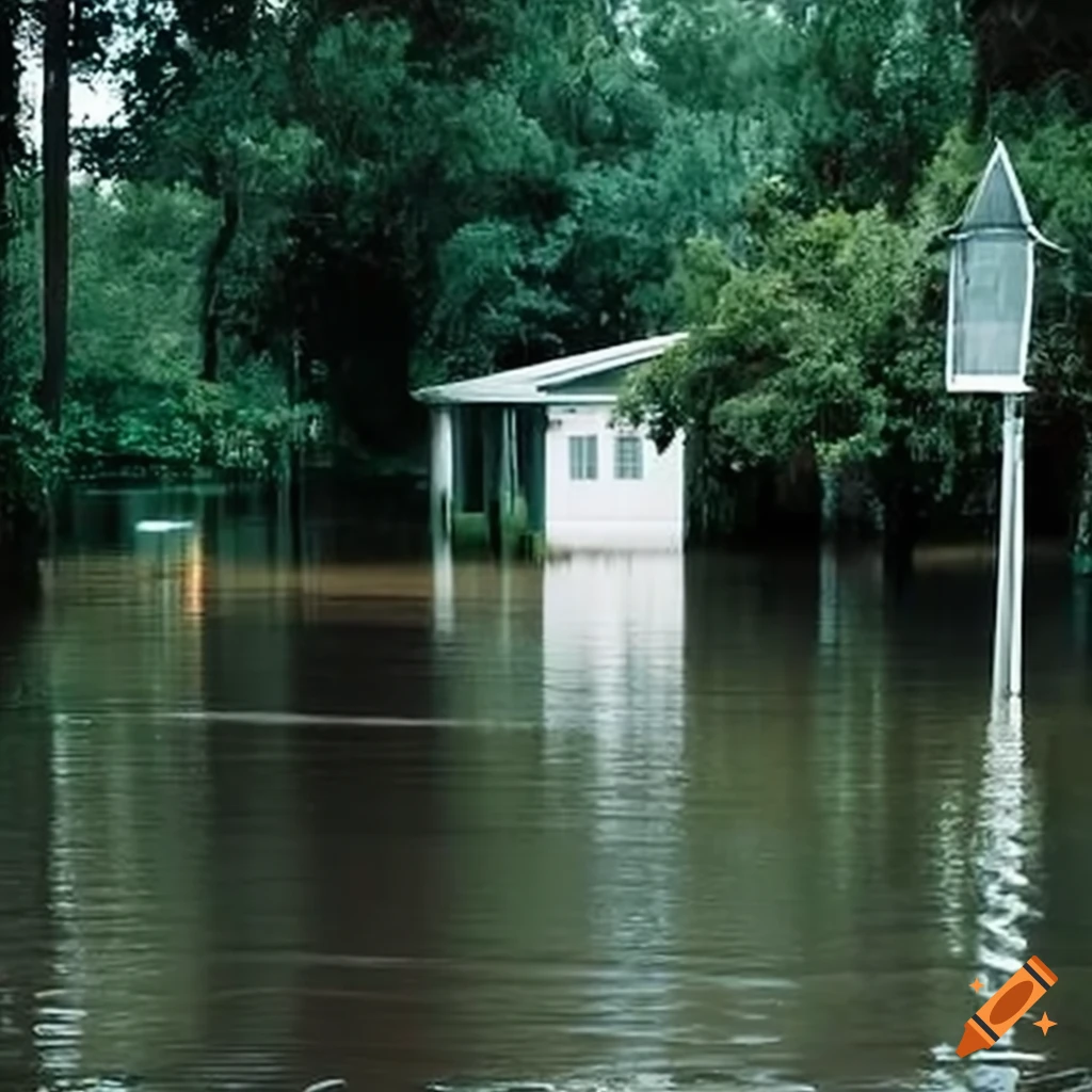 Holly hill, florida flooded with water
