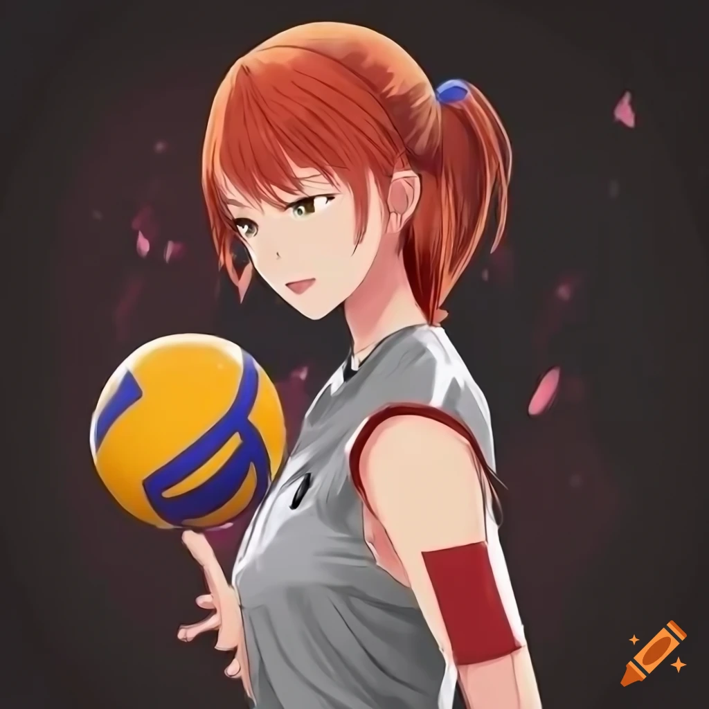 Download Cute Anime Volleyball Player Wallpaper | Wallpapers.com