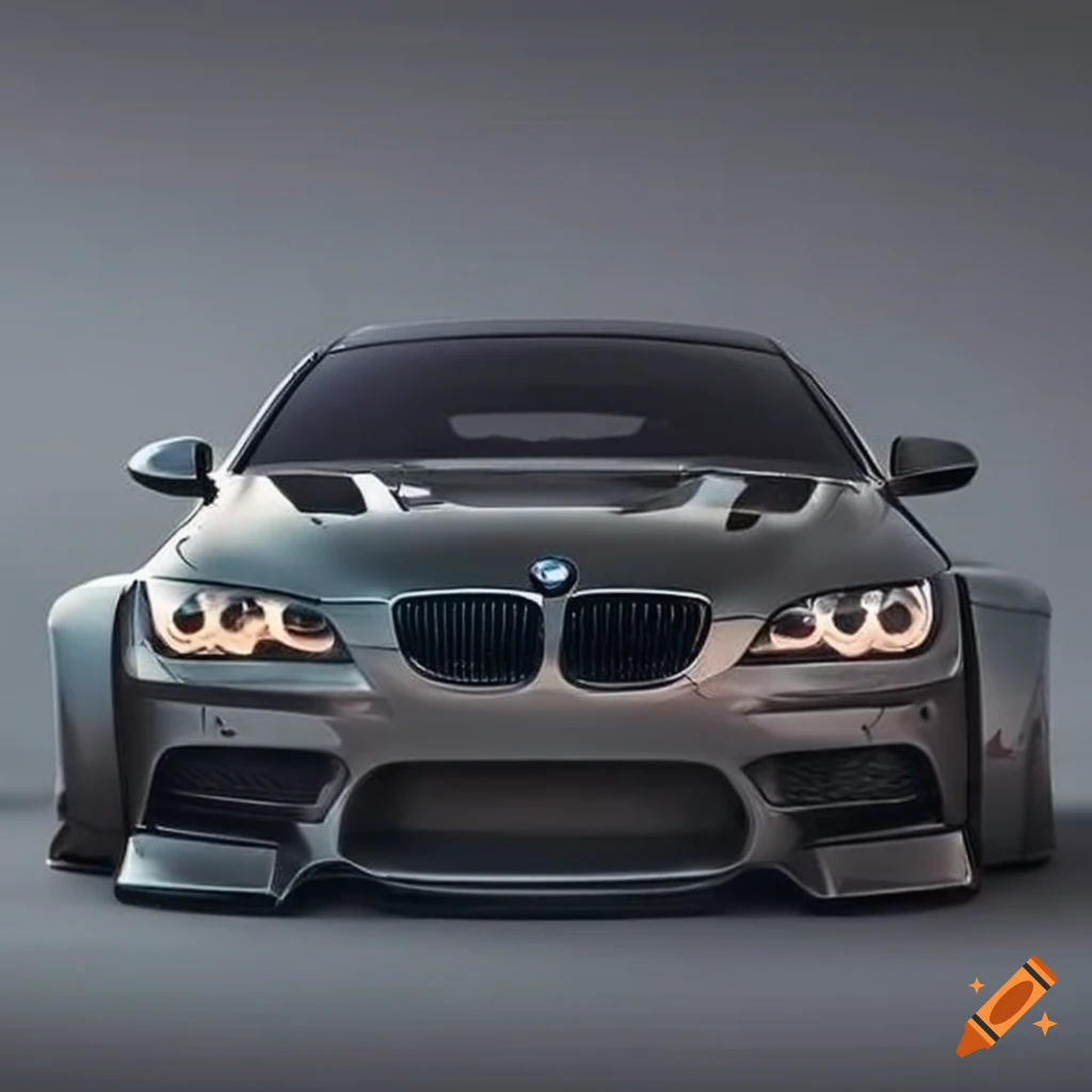 A highly customized and lowered bmw f11 m5 with a widebody kit on Craiyon