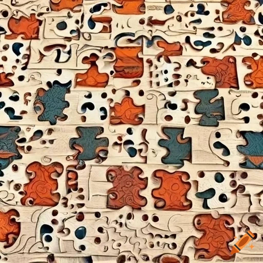 Intricate puzzles inspired on Craiyon