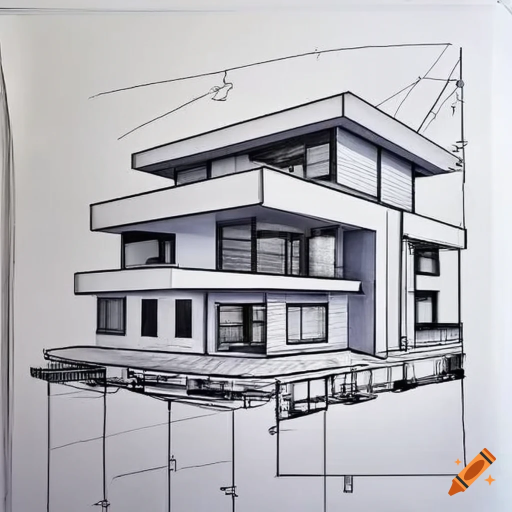 Drawing Ideas👍 - Modern House Drawing and Services | Facebook