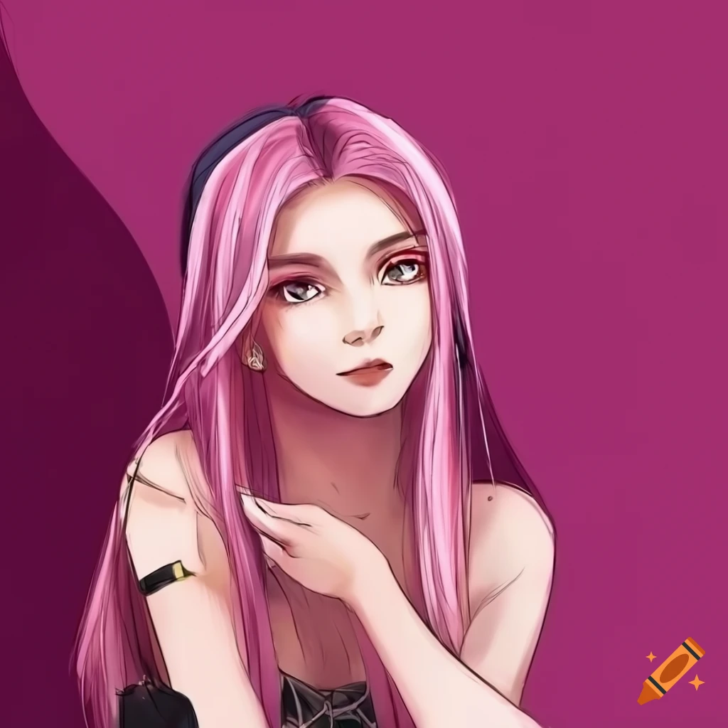 Drawing BLACKPINK all members/anime version - YouTube
