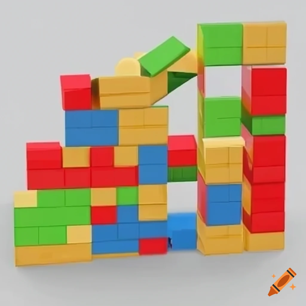 Basic block-building concept on Craiyon