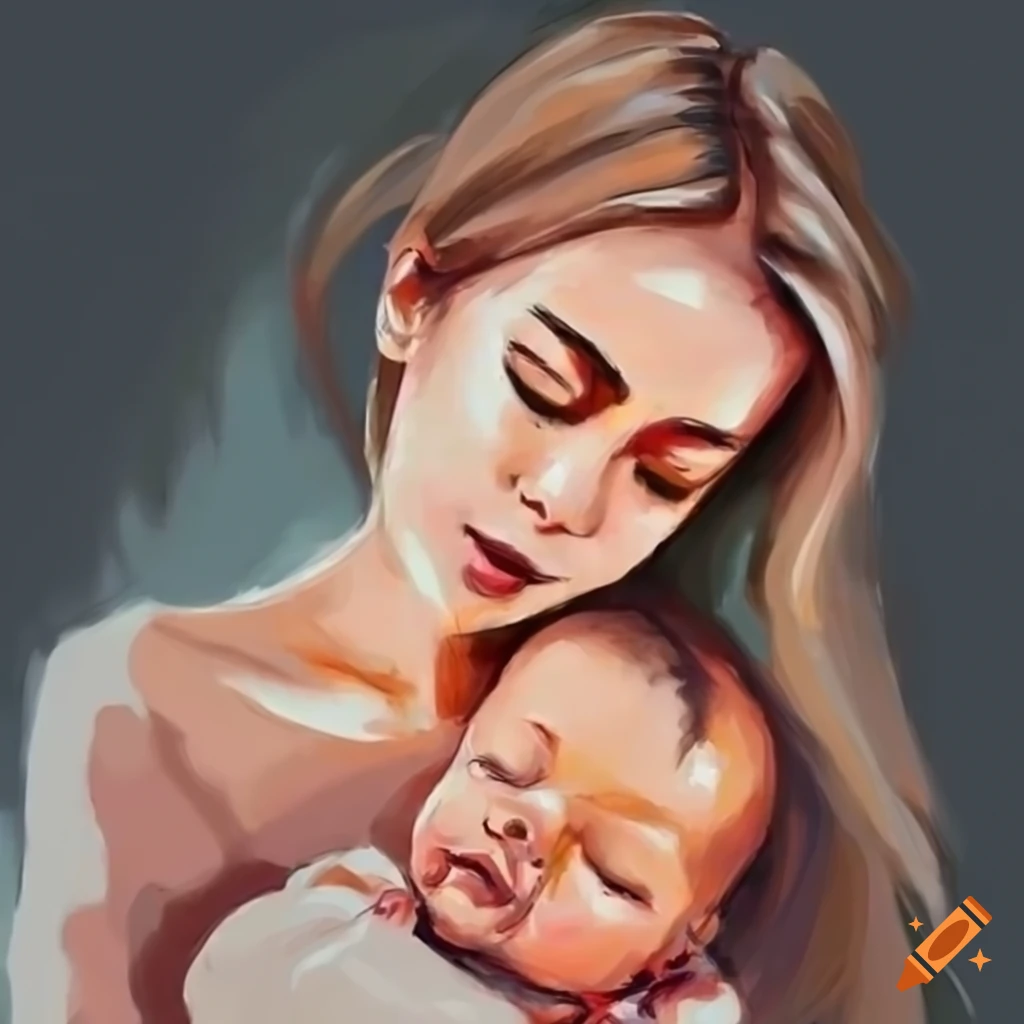 Pencil Sketch - Mother with Baby Drawing by Purushotama Anil Kumar - Pixels