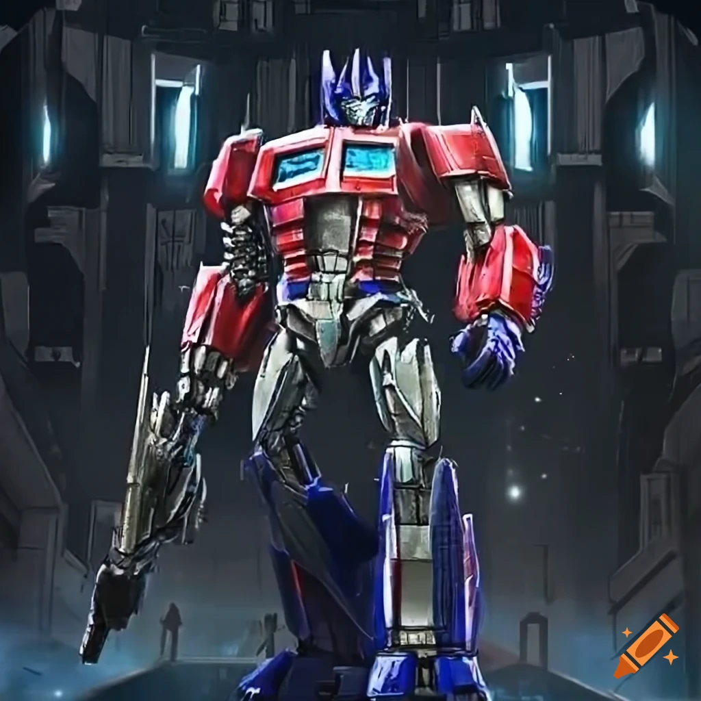 Optimus prime from transformers, full body on Craiyon