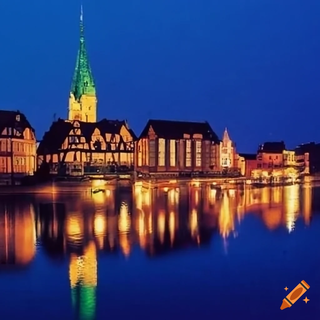 A picture of the city of Koenigsberg in 1987 with European-style ...