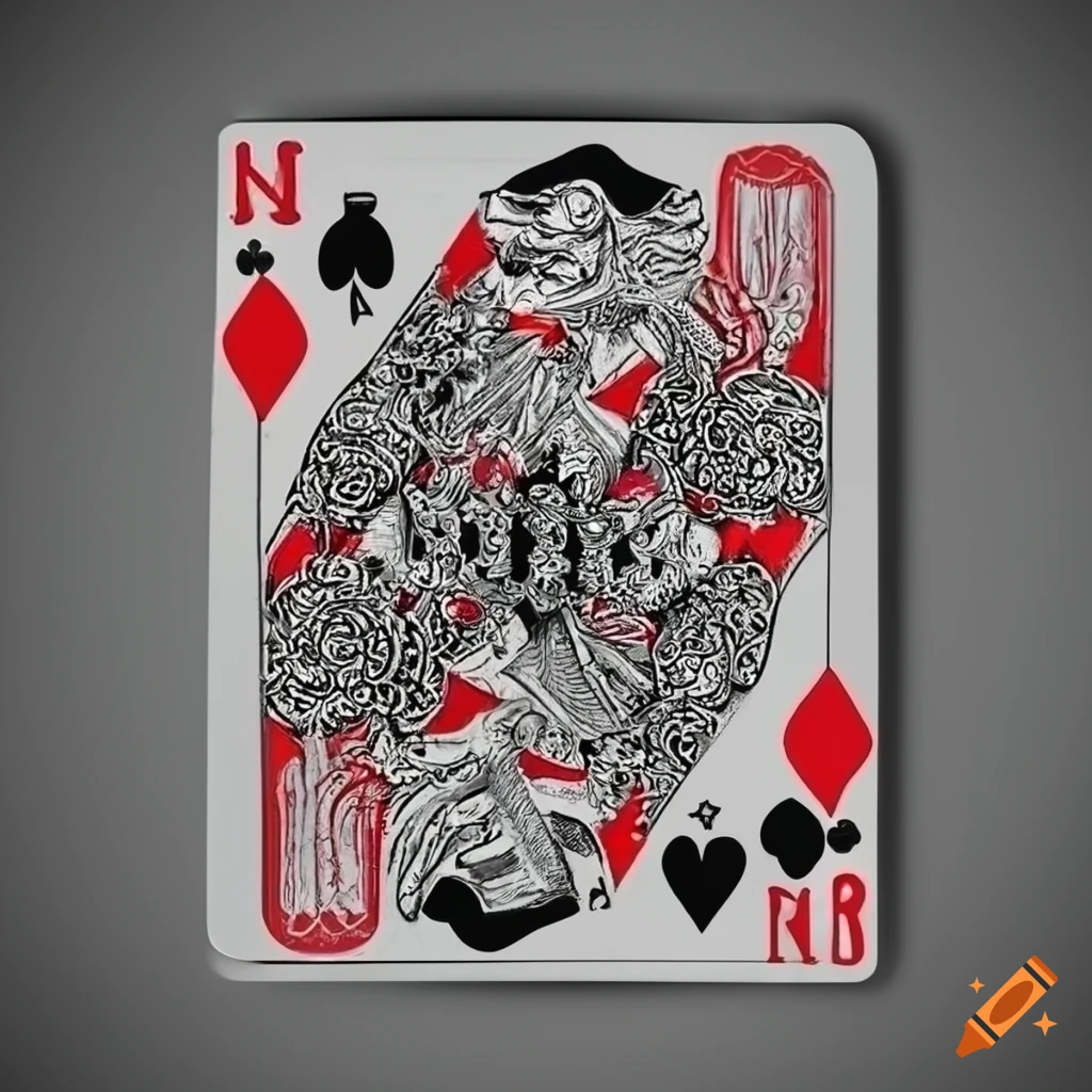 Playing card joker on grey background on Craiyon
