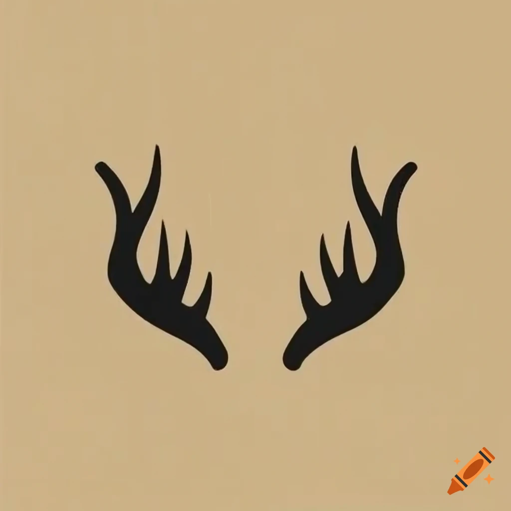 A stylish crown logo featuring a majestic elk horn design