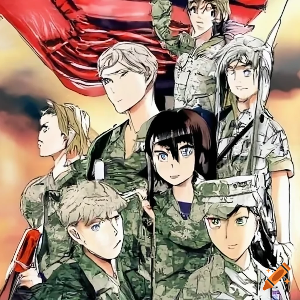 Gate Thus The Jsdf Fought There Manga Poster ,Anime Animation Cartoon Manga  Canvas Posters and Prints Canvases Painting Home - AliExpress