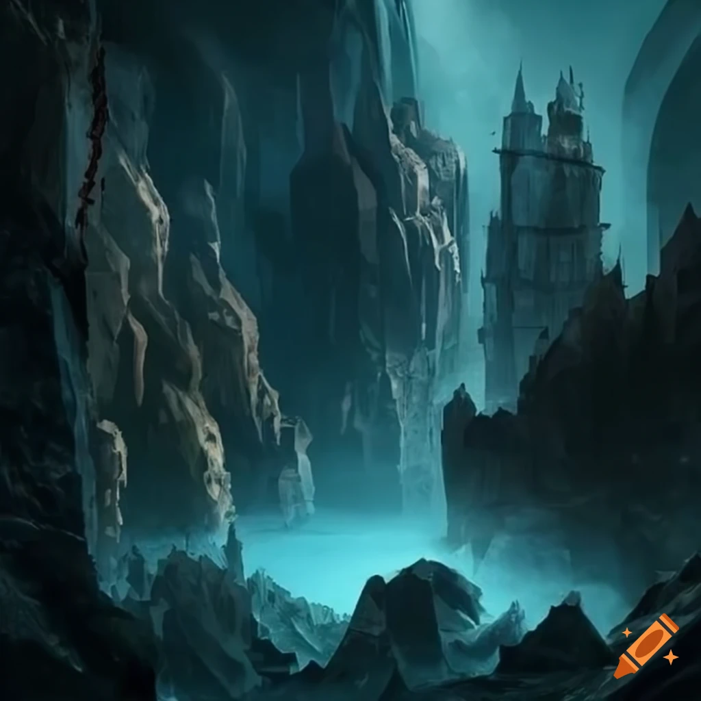 The subterranean city of crystal and stone acheron