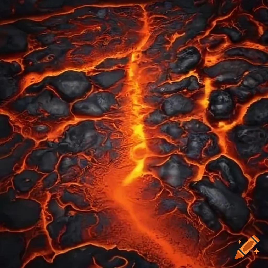 Lava floor most detailled on Craiyon