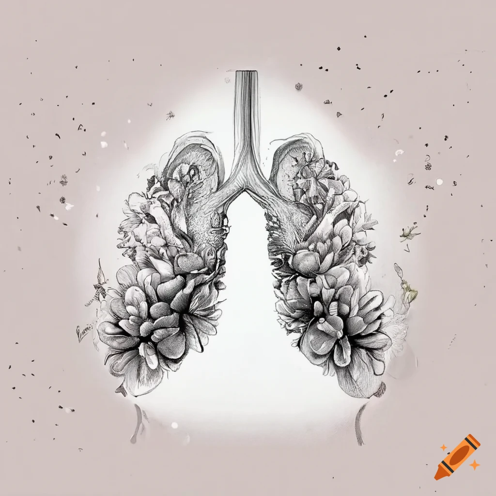 Vector illustration of human lung structure. Realistic drawing for anotomy  biology textbook or articles about pulmonary diseases. Lungs in normal  condition. Respiratory diseases. Stock Vector | Adobe Stock