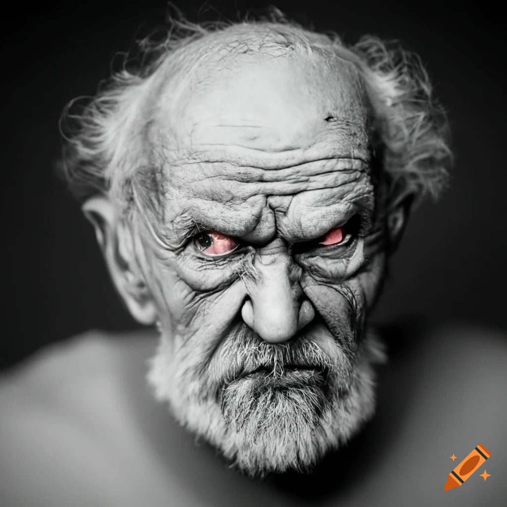 Angry Old Man On Craiyon