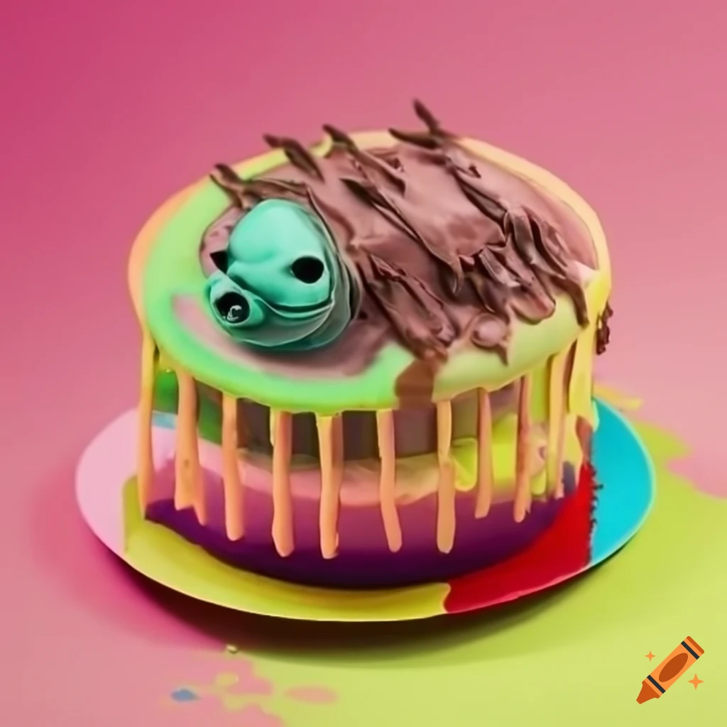 my weird birthday cake by deathbbloodknight on DeviantArt
