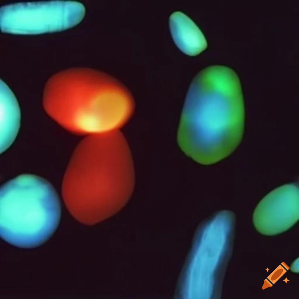 Photographs of light science expérience