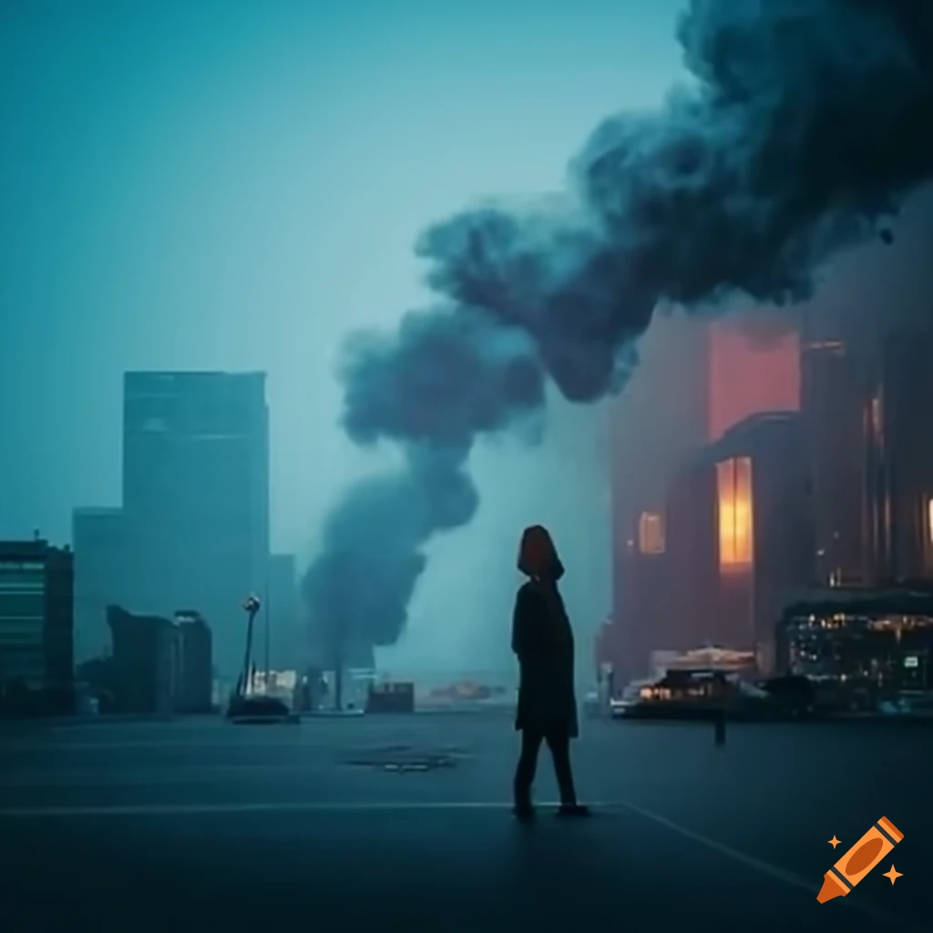 Confusing Smoke Logical fallacies, biased decisions by world leaders, image of a city ...