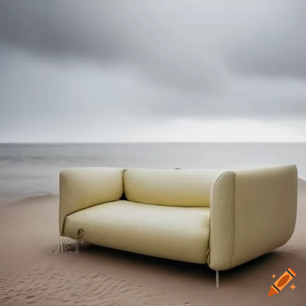 A Roche Bobois Sofa On The Beach Under