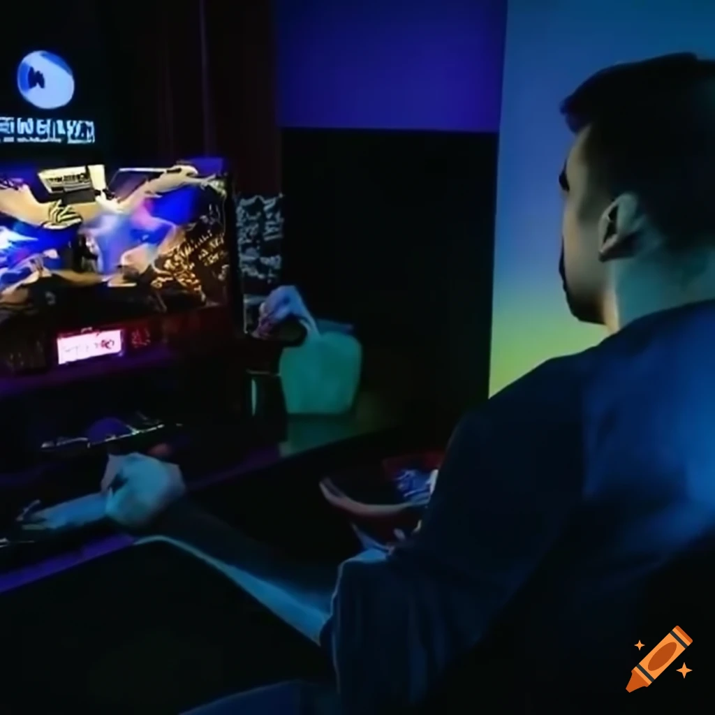 Rockstar gaming experience on Craiyon
