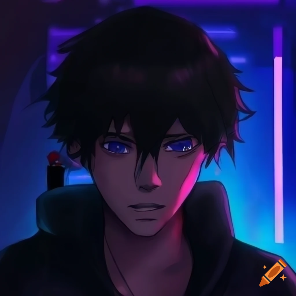 anime boy with black hair wallpaper
