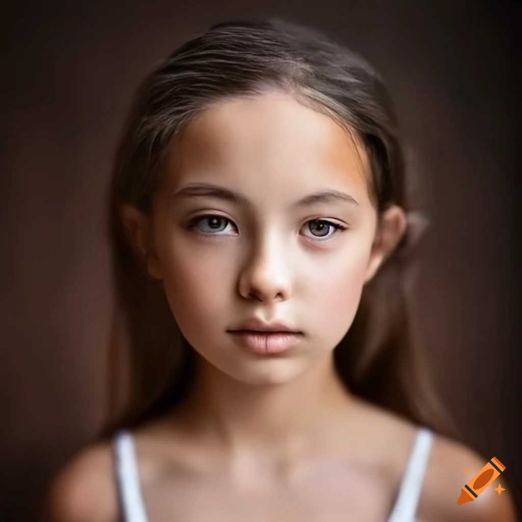 Beautiful tween-girl portrait real-life super-detailed enhanced morphs ...