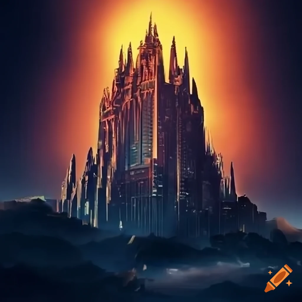 Golden city on Craiyon