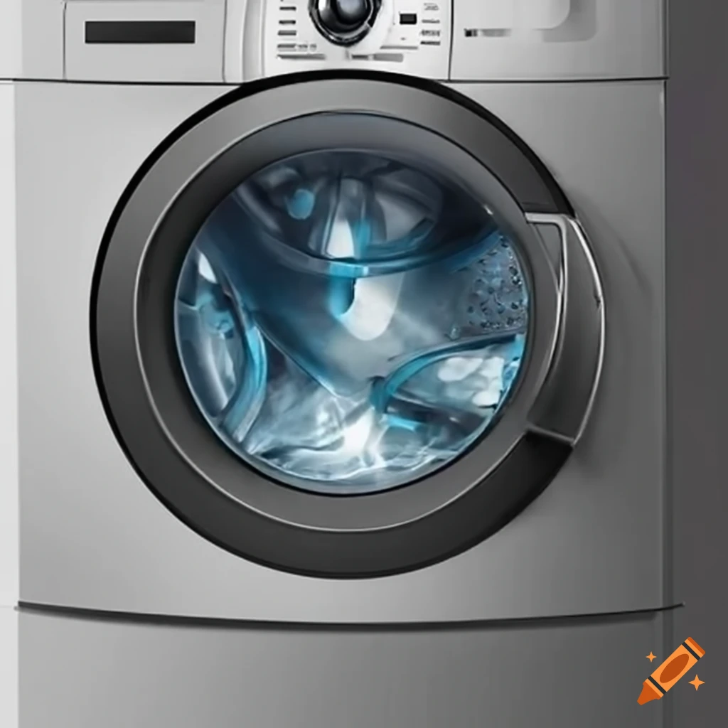 Modern and efficient washing machine on Craiyon