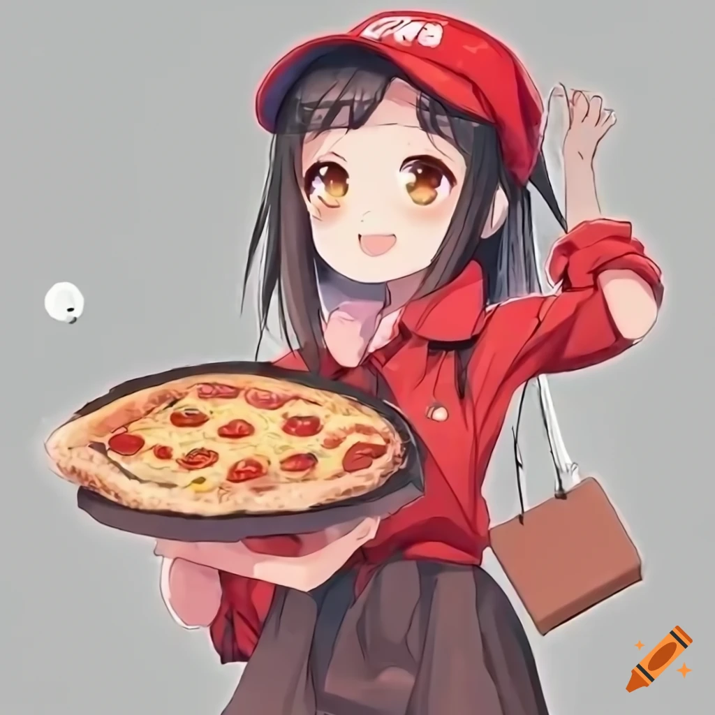 foodとanime 、 pizza We Heart ItのGIF | Anime bento, Food illustrations, Cute  food art