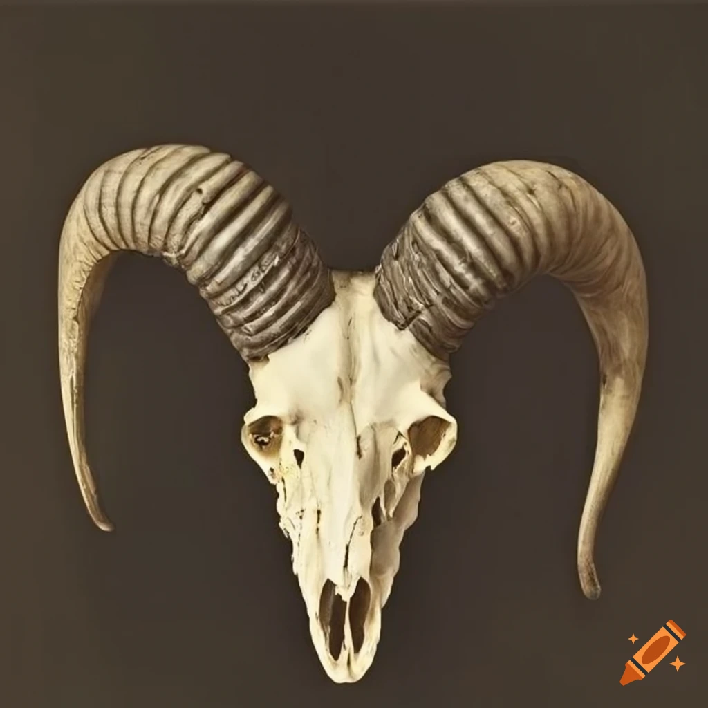 evil ram skull