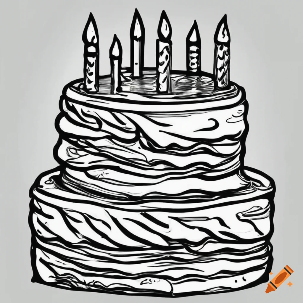 How to Draw a Birthday Cake (Cakes) Step by Step | DrawingTutorials101.com-saigonsouth.com.vn