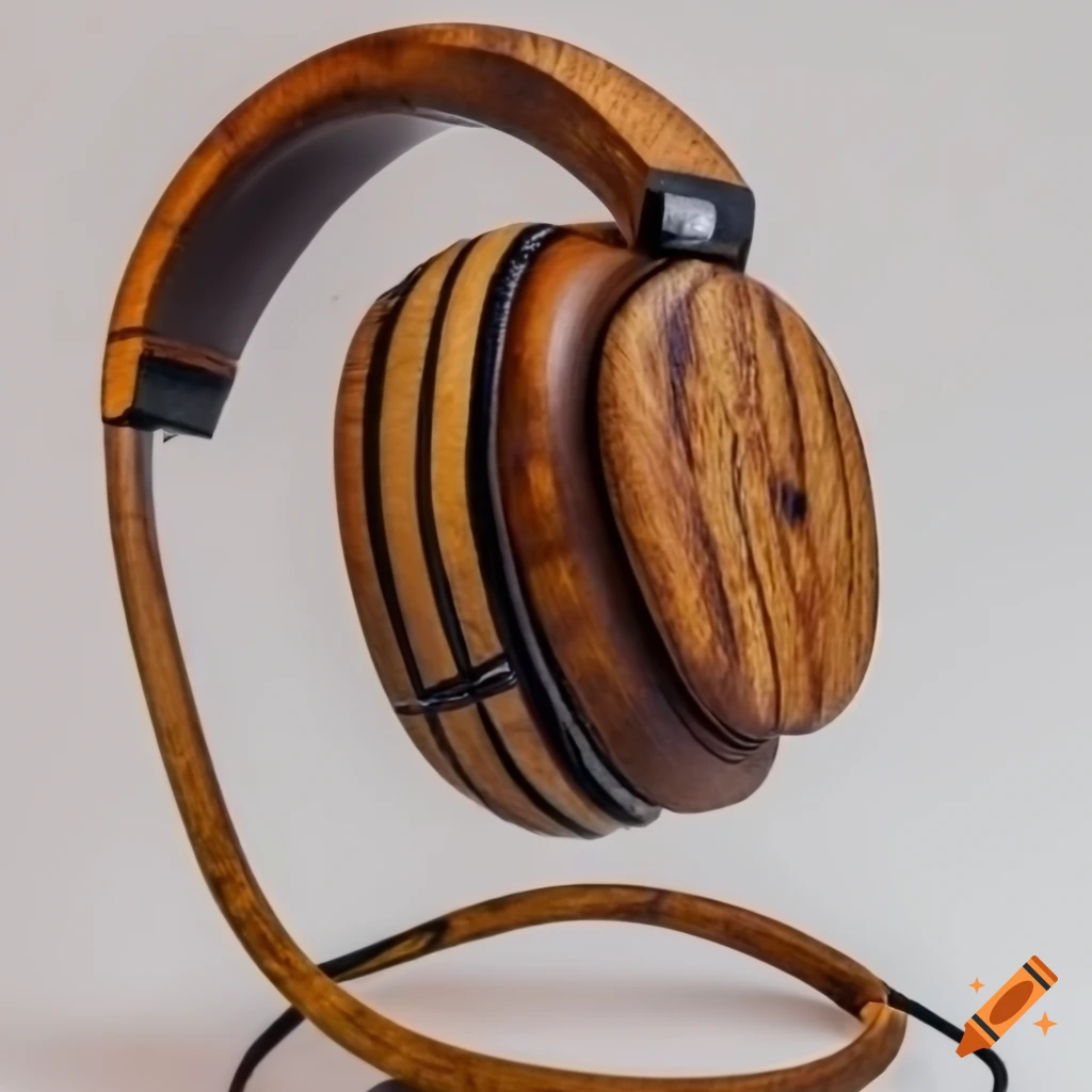 Homemade Wooden Headphone Stand