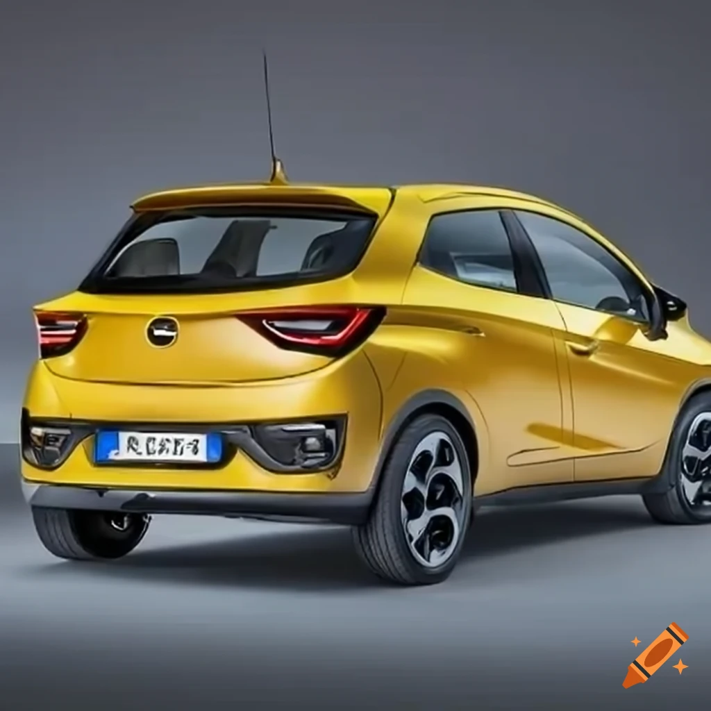 New Yellow Opel Corsa editorial stock image. Image of opel - 120514864