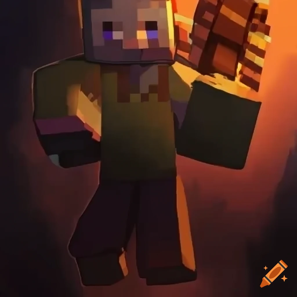 Tubbo in a minecraft world