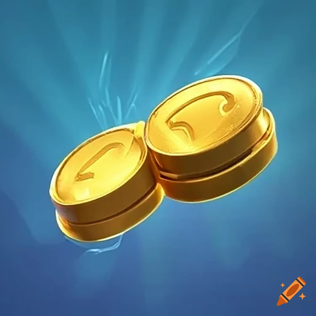 Clash royale mobile game gold coins on Craiyon