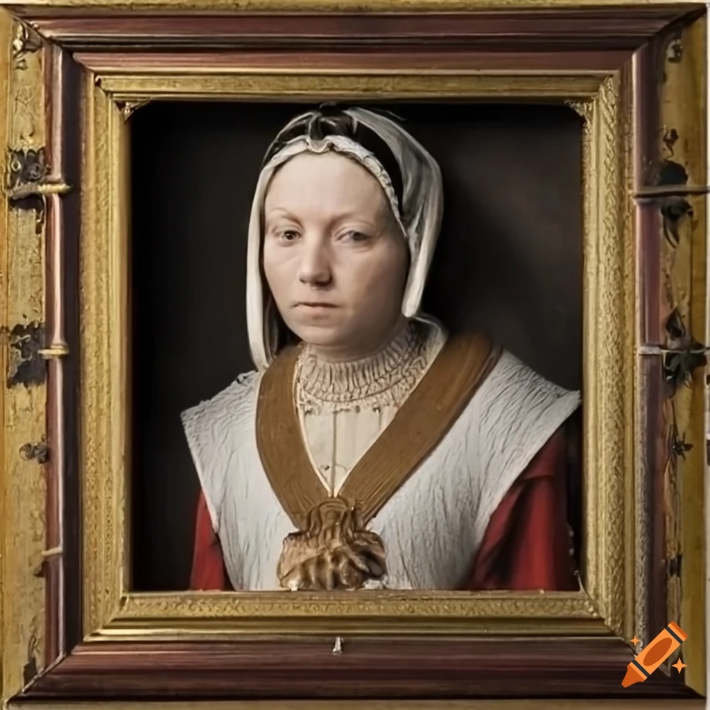 Medieval Portrait In Frame