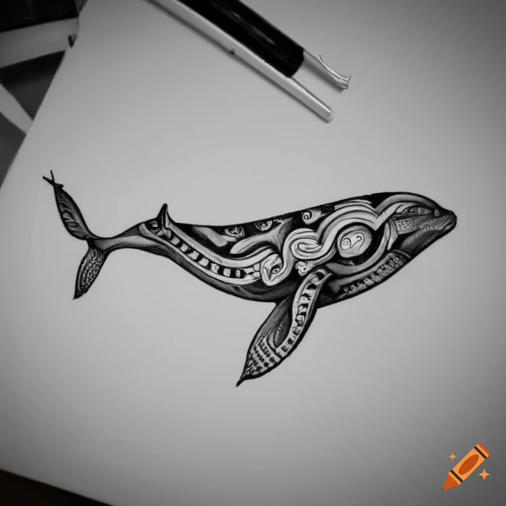 Cartoon Marine Animal Dolphin Whale Tattoo Stickers Waterproof Arm Stickers  Body | eBay