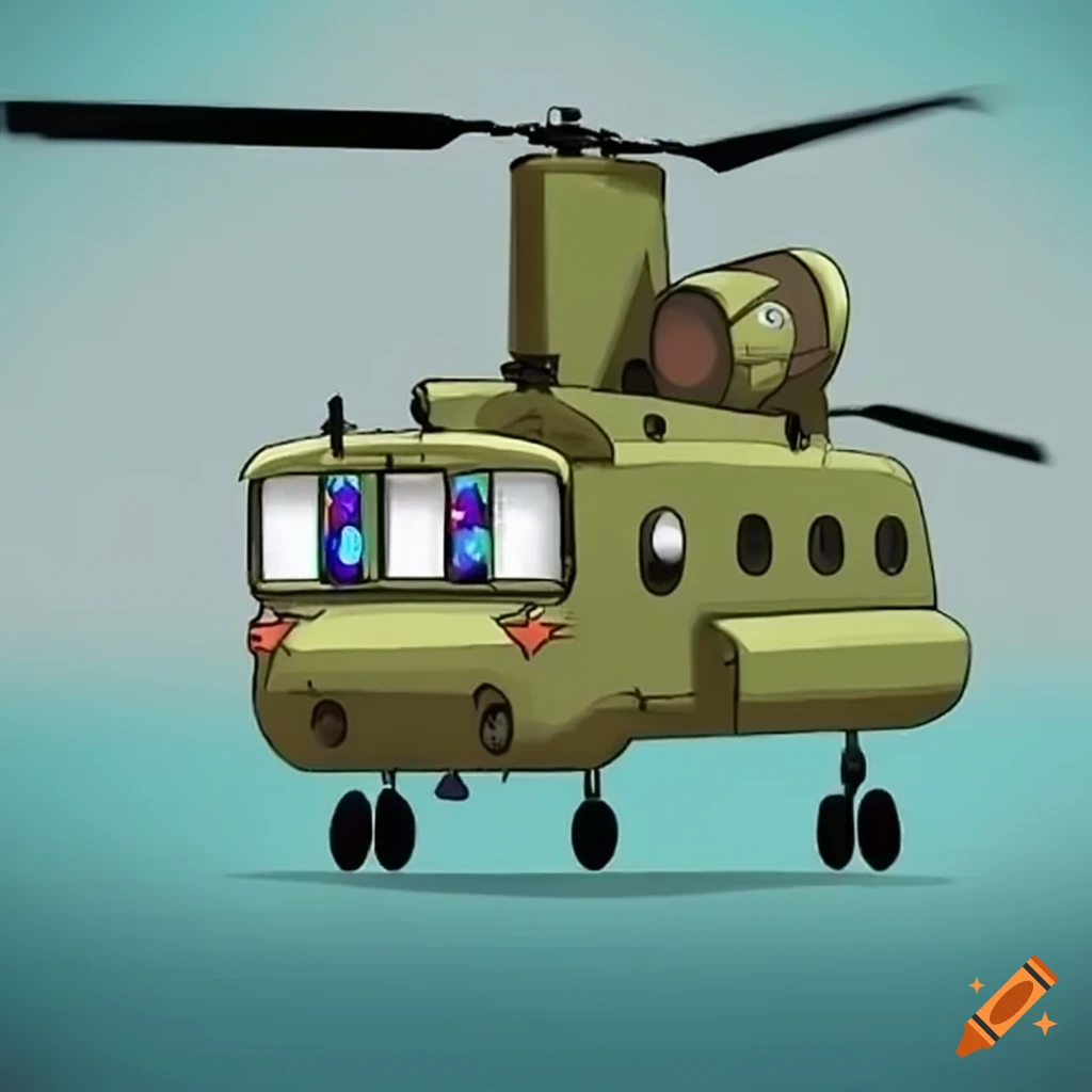 Sketch of military helicopter - Stock Illustration [89017178] - PIXTA