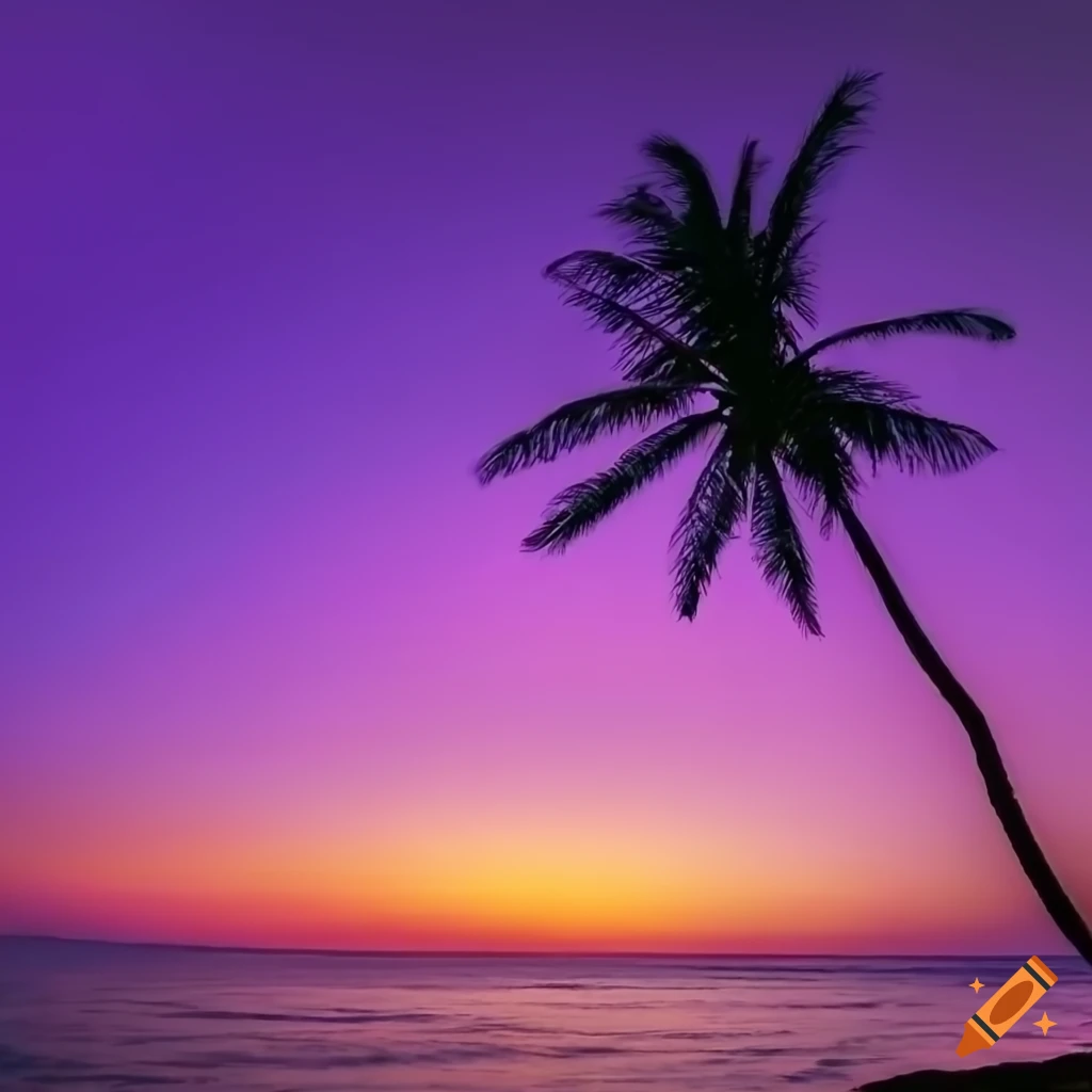 tropical paradise beach at sunset or sunrise in... - Stock Illustration  [107815379] - PIXTA