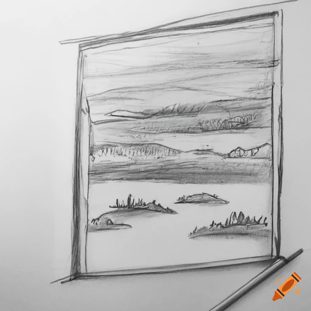 Nature Scenery Pencil sketch | Landscape drawings, Landscape sketch, Nature sketches  pencil