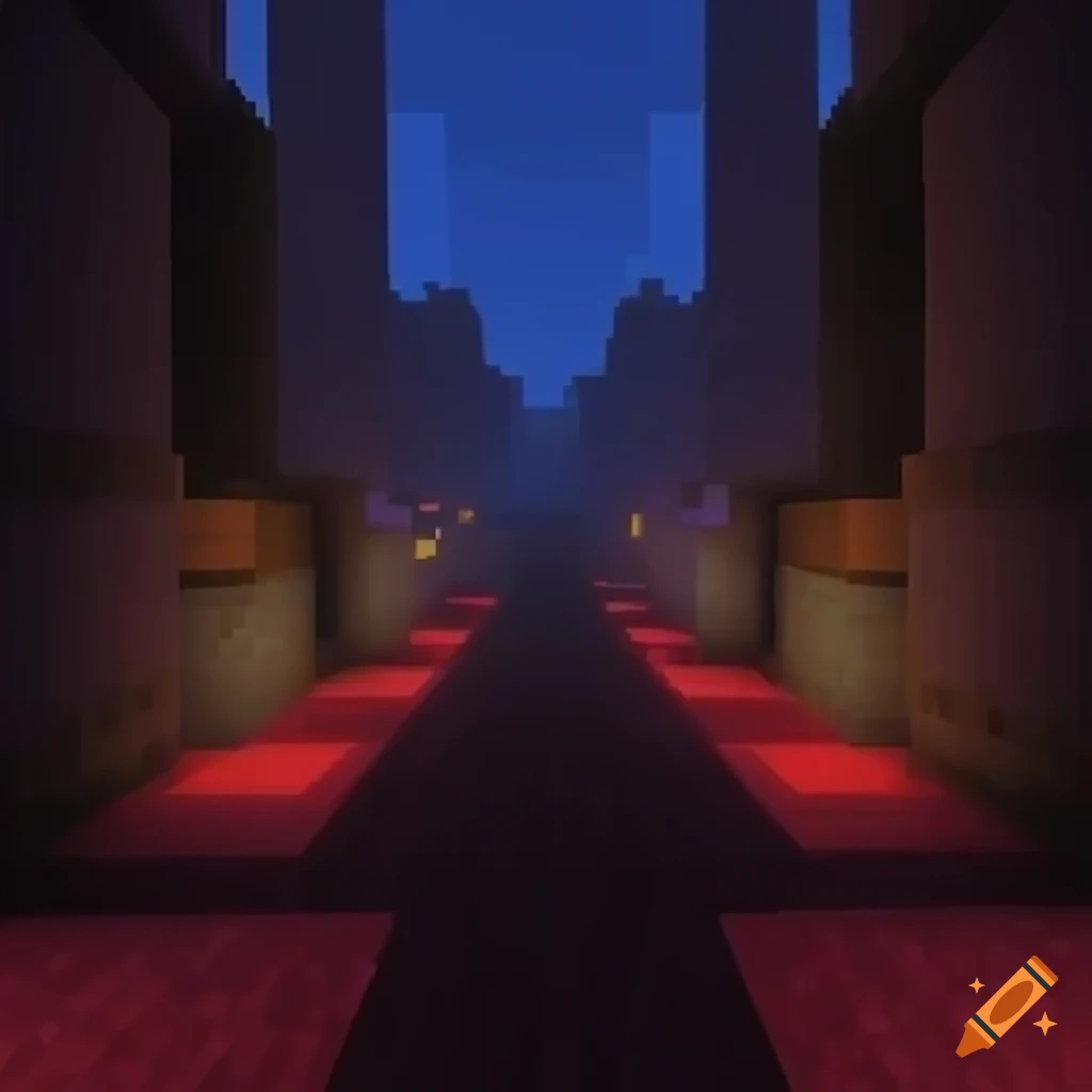 Unrestrained minecraft experience on Craiyon