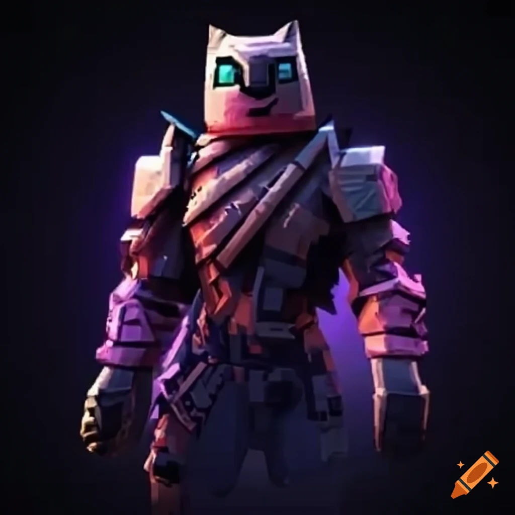 Minecraft armor on Craiyon