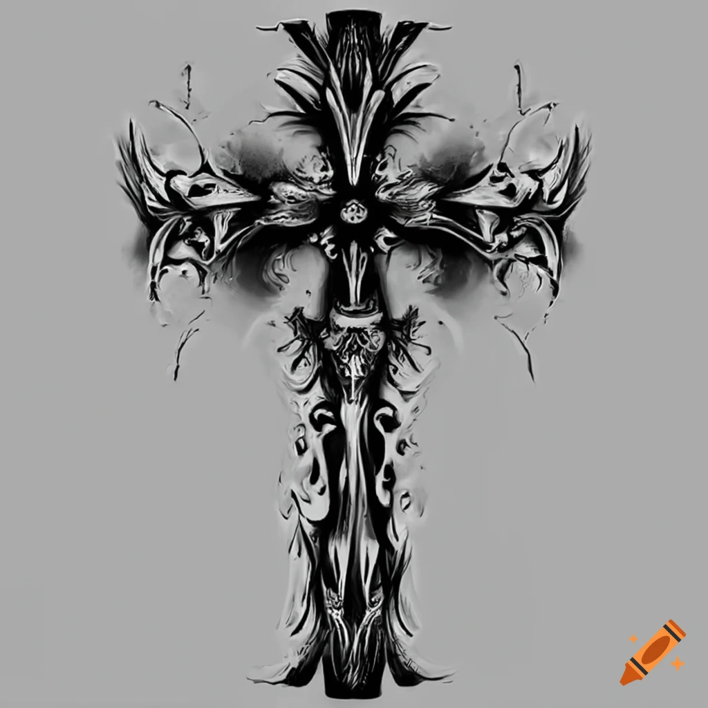 Gothic Tattoo Marks Christian Symbols Fish Stock Vector (Royalty Free)  458870458 | Shutterstock