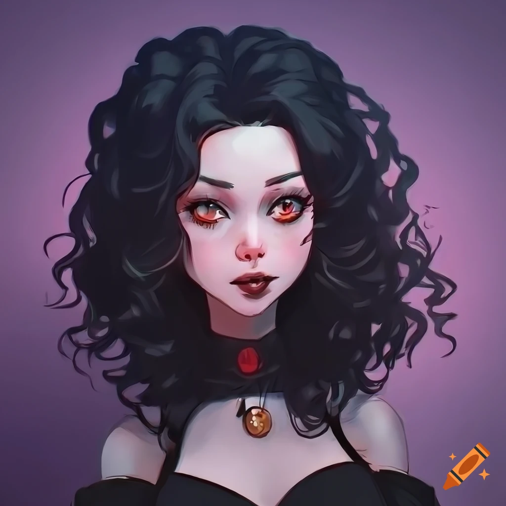 Curly hair vampire