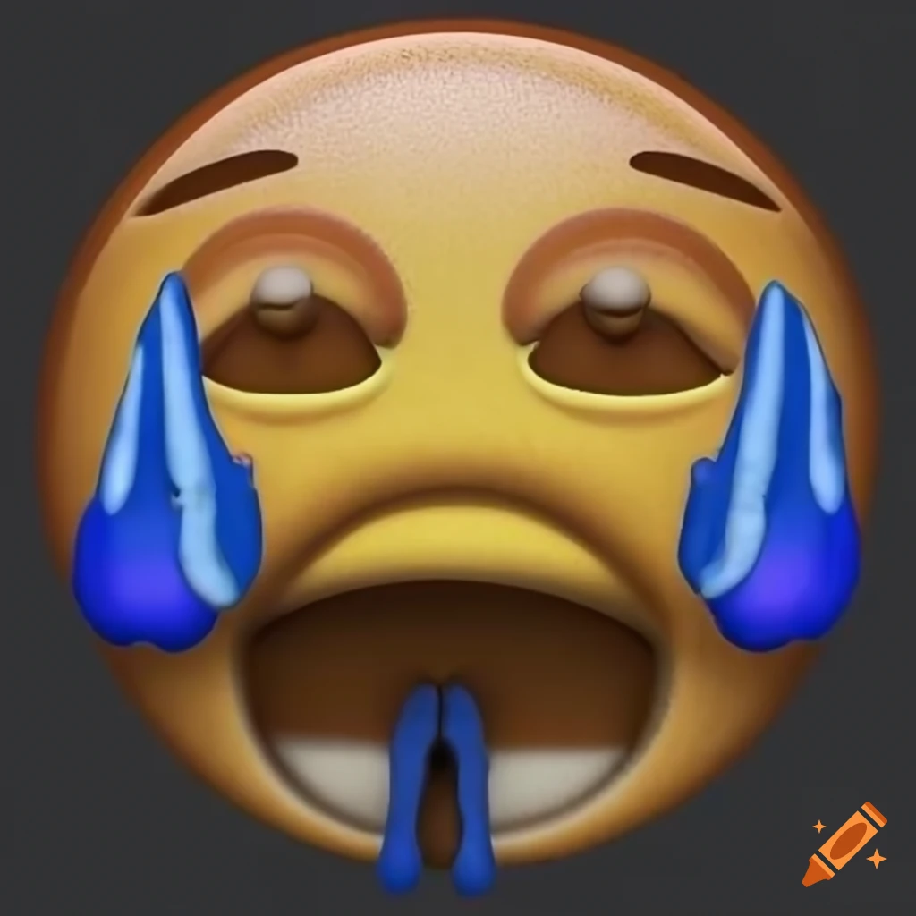 cursed laughing crying emoji | Sticker