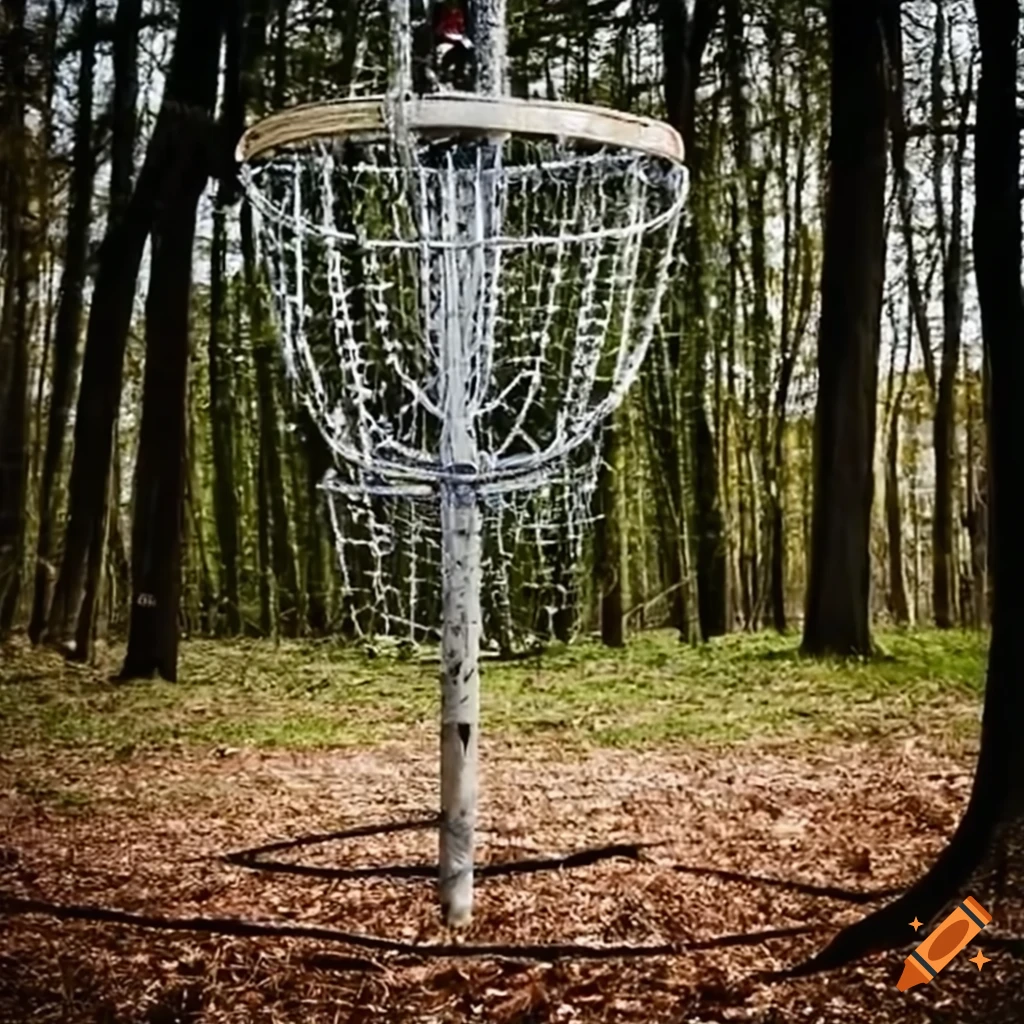 Discgolf basket made out of bones