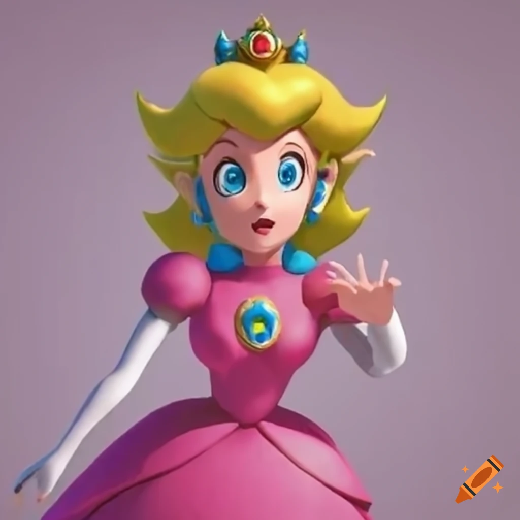 Princess peach and link switch costumes. two people in a ballroom, detailed  on Craiyon