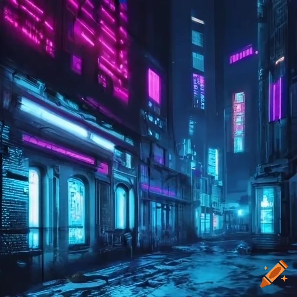 Download Cyberpunk 1920x1080 Futuristic Dystopian Street Wallpaper